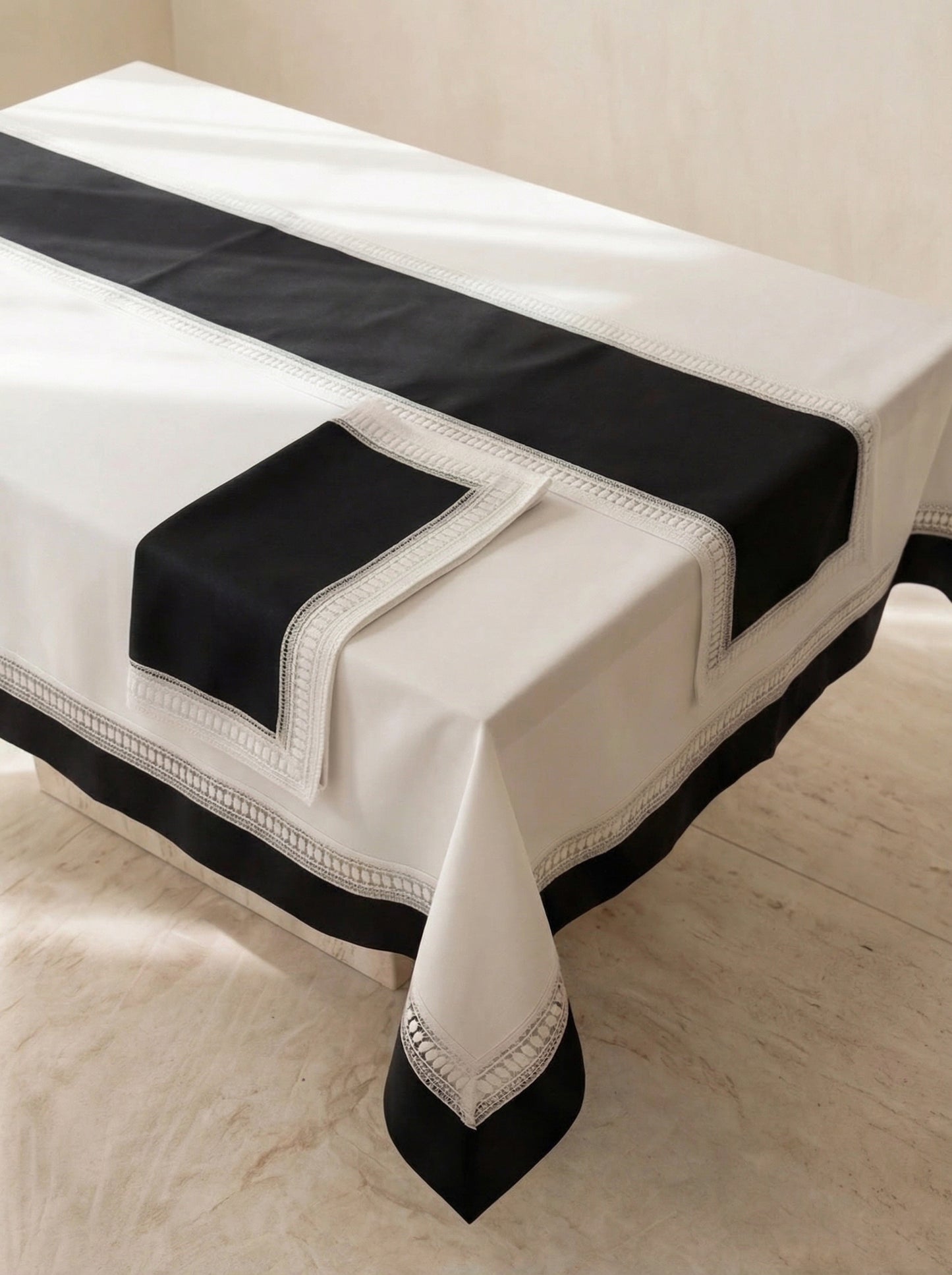 Black Tie Tablecloth