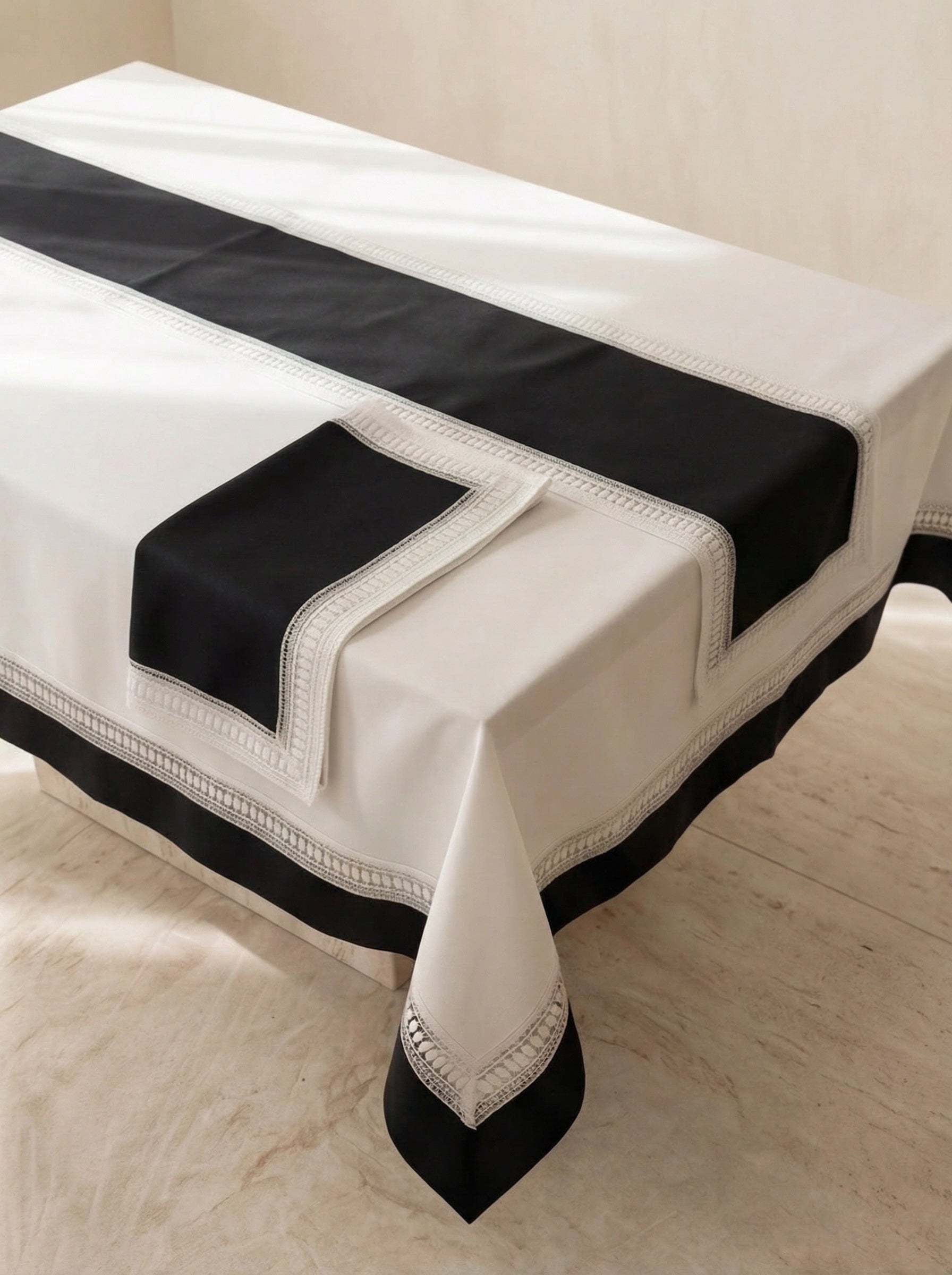 Black Tie Tablecloth